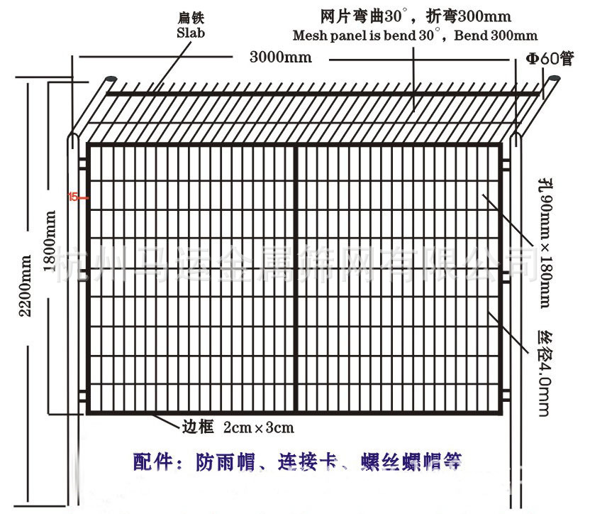 框架护栏网图纸的解读与理解