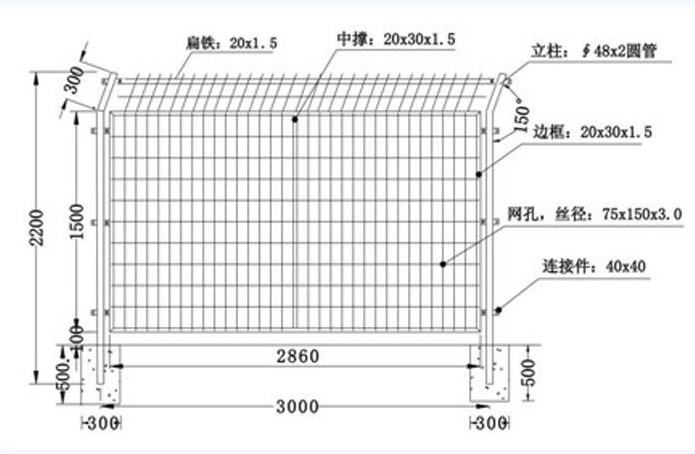 护栏网规格尺寸参数图片详解，从设计到安装的全面指南