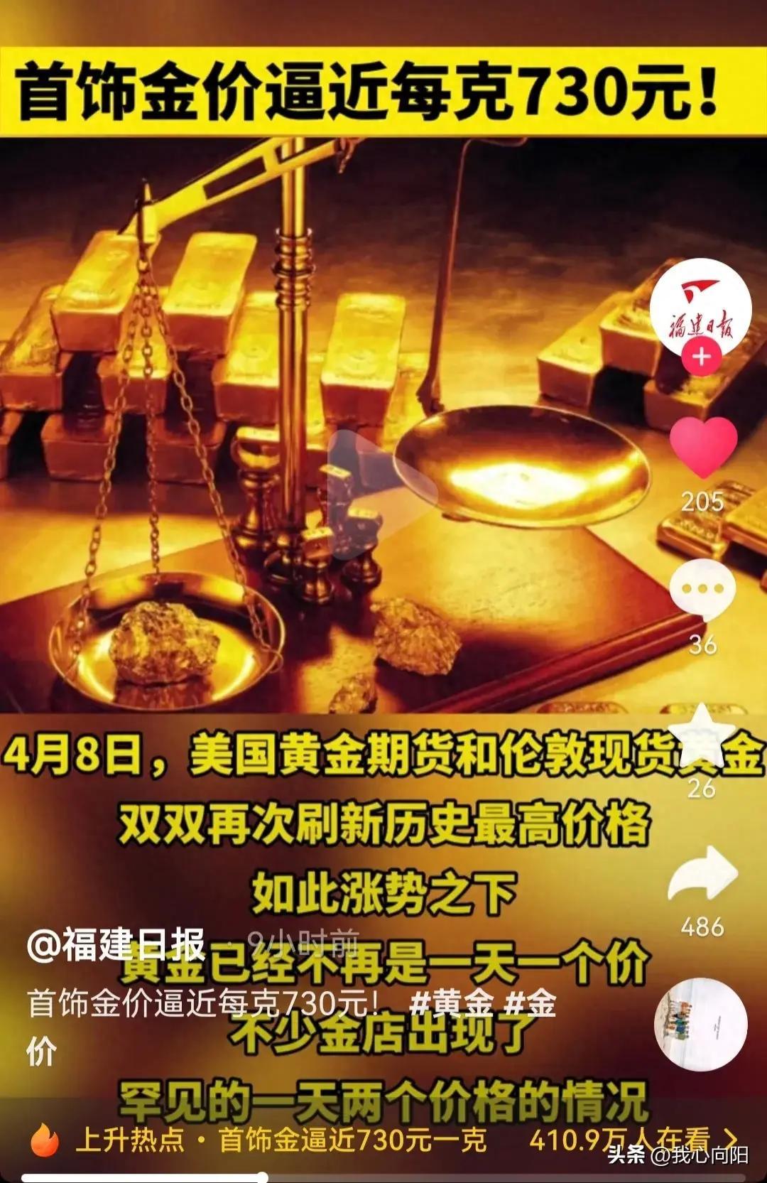 现在的金价，一克黄金的全球视野与市场动态