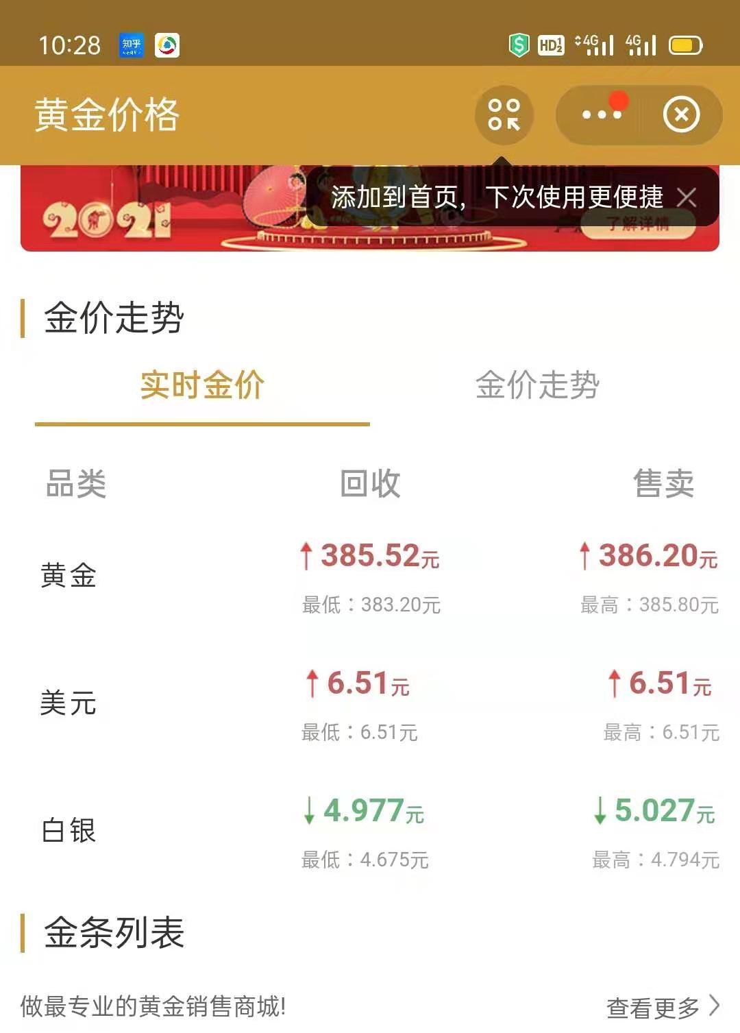 今日金价查询，一款实用价目表APP的深度解析